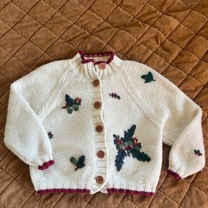 VINTAGE GAP WOOL EMBROIDERED SWEATER SMALL